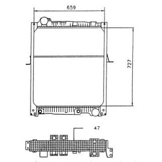 Радиатор основной NRF 58926 фото
