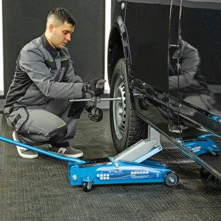 Домкрат подкатной гидравлический 3т 190-535мм высокий подъем SUV STELS фото 9