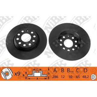 Диск тормозной задний NiBK RN1227 фото