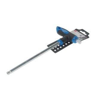 Ключ шестигранный Т-обр. 10х200 с шаром и прорезин. рукояткой ROCK FORCE фото