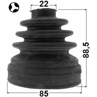 Пыльник шрус внутренний комплект 85x88.5x22 фото 2