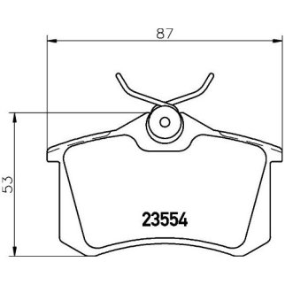 Колодки тормозные задние дисковые к-кт TRIALLI PF 4121 фото 2