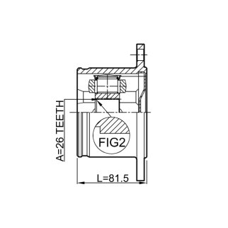 ШРУС внутренний FEBEST 0211-T30RH фото 2