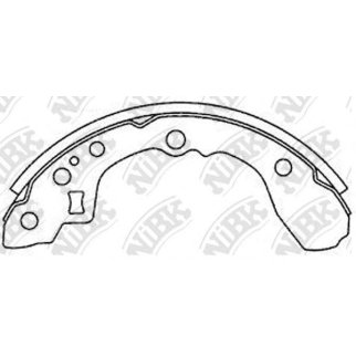 Колодки барабанные к-кт NiBK FN11161 фото