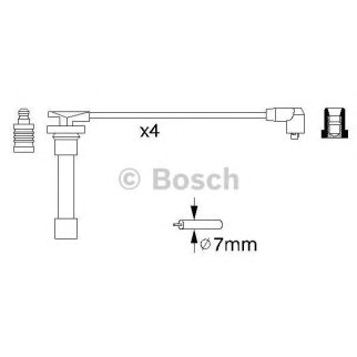 Провода высокого напряж. к-кт BOSCH 0 986 356 721 фото