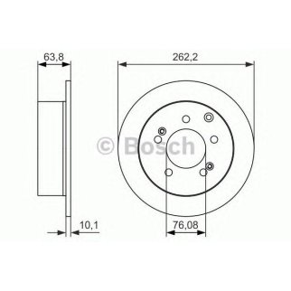 Диск тормозной задний BOSCH 0 986 479 061 фото