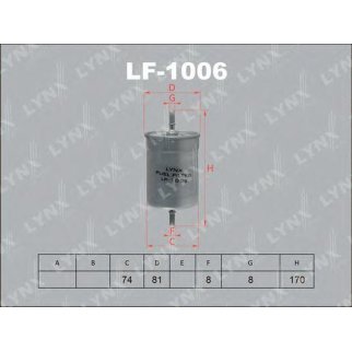 Фильтр топливный LYNXauto LF-1006 фото