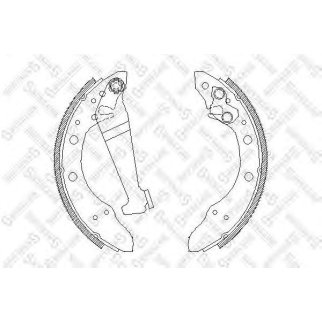 Колодки барабанные Audi 80 89-94, VW Golf III 91-97 STELLOX 057101_SX фото