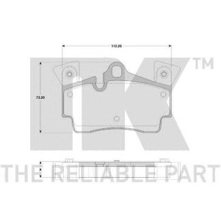 Колодки тормозные NK _2247100 фото