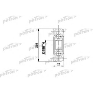 Шрус привода PATRON PCV3004 фото