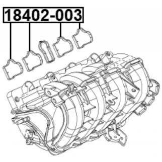 Прокладка впускного коллектора FEBEST 18402-003 фото 2