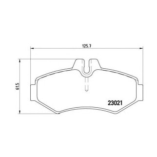 Колодки тормозные задние к-кт brembo P 50 020 фото