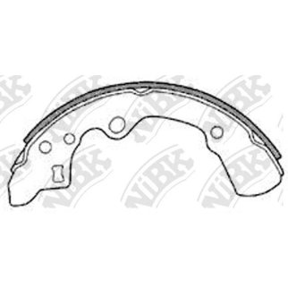 Колодки барабанные к-кт NiBK FN3372 фото
