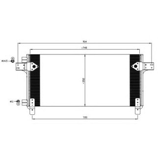 Радиатор кондиционера (конденсер) NRF 35620 фото