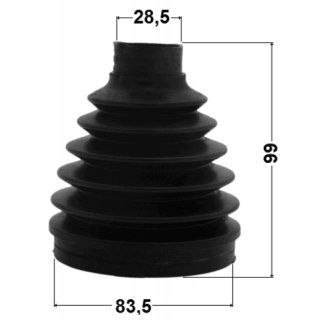 Пыльник ШРУСа внутр (83.5X99X28.5) MITSUBISHI PAJERO IV/MONTERO (06- ) 0415P-V97 фото 2