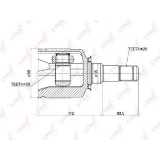 ШРУС внутренний LYNXauto CI3726 фото