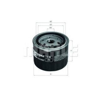 Фильтр масляный MAHLE OC 384 фото 1