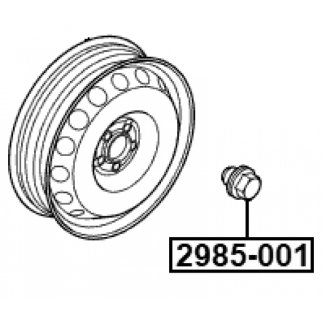 Гайка колеса FEBEST 2985-001 фото 2