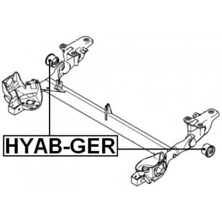 Сайлентблок задней подвески FEBEST HYAB-GER фото 2 Сайлентблок задней подвески FEBEST HYAB-GER фото 2