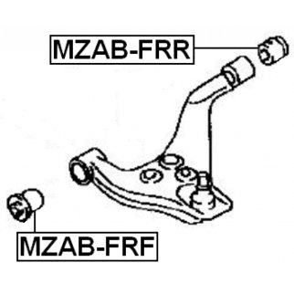 Сайлентблок рычага FEBEST MZAB-FRR фото 2
