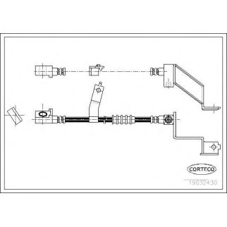 Шланг тормозной CORTECO 19032430 фото