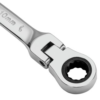 Ключ комбинированный 10мм трещоточный шарнирный MATRIX фото 5