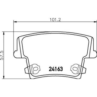 Колодки тормозные задние дисковые к-кт MINTEX MDB2695 фото