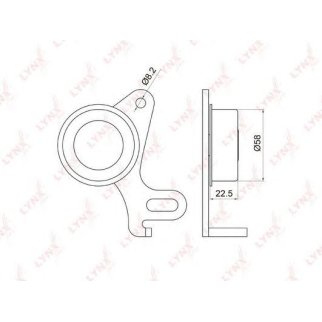 Ролик ГРМ LYNXauto PB1031 фото