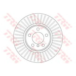 Диск тормозной передний вентилируемый TRW DF8050 фото
