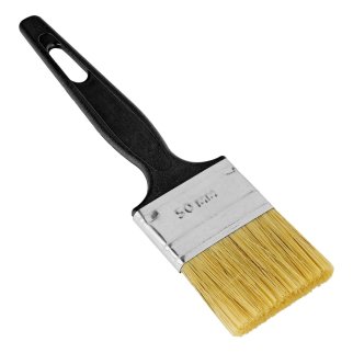 Кисть флейцевая &quot;Стандарт&quot;, 50*6, натуральная щетина, пластиковая ручка СИБРТЕХ фото
