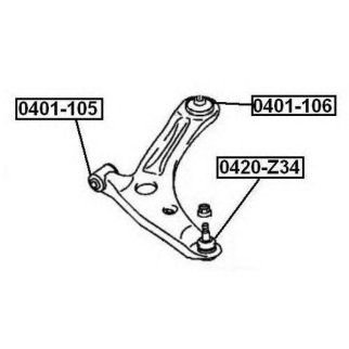 Опора шаровая ASVA 0420-Z34 фото