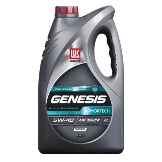 Масло моторное Лукойл Genesis Armortech Diesel 5W-40 синтетическое 4 л 2202054 фото
