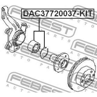 Подшипник ступицы FEBEST DAC37720037-KIT фото