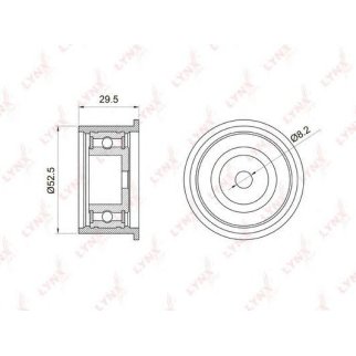 Ролик дополнительный ремня ГРМ LYNXauto PB-3026 фото