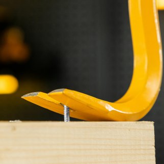 Лом-гвоздодер, 450 мм, шестигранный 16 мм, окрашенный, сталь 65 Denzel фото 8