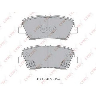 Колодки тормозные задние дисковые к-кт LYNXauto BD-3623 фото
