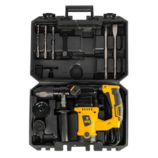 DENZEL 26610 Перфоратор электрический RHV-1100-26, SDS-plus, 1100Вт, 4Дж, 3 реж. фото 5