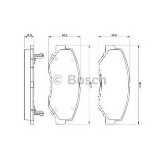 Колодки тормозные передние к-кт BOSCH 0 986 424 809 фото