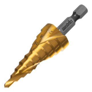 Сверло ступенчатое по металлу 4-20мм шестигр. хвостовик MATRIX фото