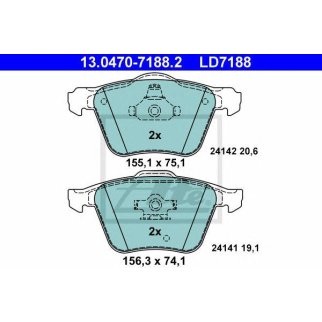 Колодки торм.пер. CERAMIC фото