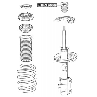 Отбойник амортизатора FEBEST CHD-T300F фото 2