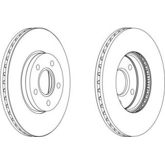 Диск тормозной передний FERODO DDF1222 фото