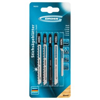 Набор полотен для электролобзика по дереву, 5шт. GROSS фото 11