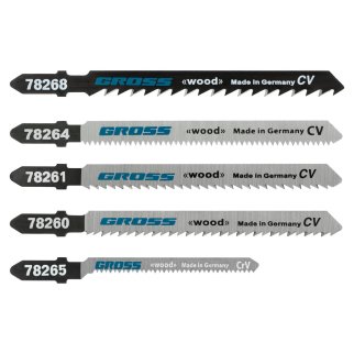 Набор полотен для электролобзика по дереву, 5шт. GROSS фото 13