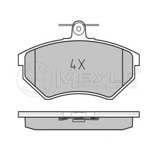Колодки тормозные передние к-кт Meyle 025 201 6816 фото