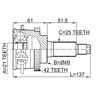 ШРУС наружный FEBEST 0710-018A42 фото 2