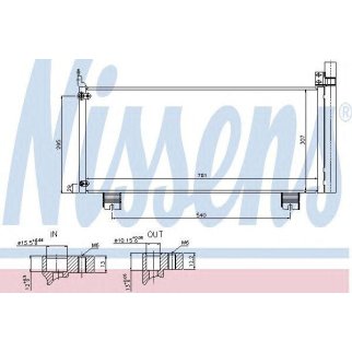 Радиатор кондиционера Nissens 940344 фото