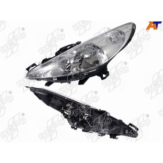 Фара левая DEPO 550-1141L-LD-EM фото