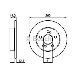 Диск тормозной BOSCH 0 986 478 758 фото