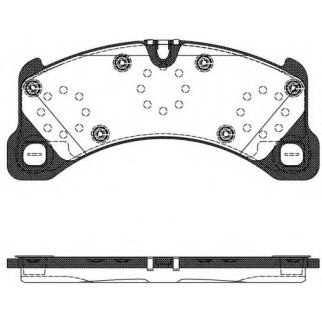 1345 50_колодки дисковые передние! VW Touareg 3.2-3.6i/3.0-5.0TDi 05>, Cayenne 4.5-4.8i 02> фото